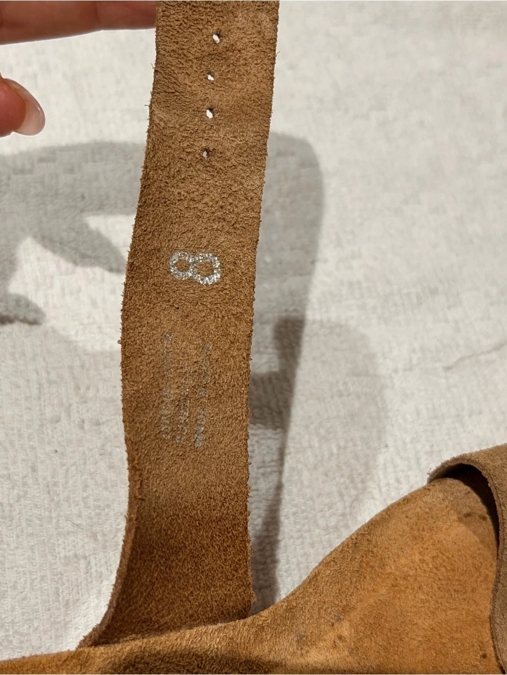 Women's Brown Suede Cork Wedge Sandals with Adjustable Buckle